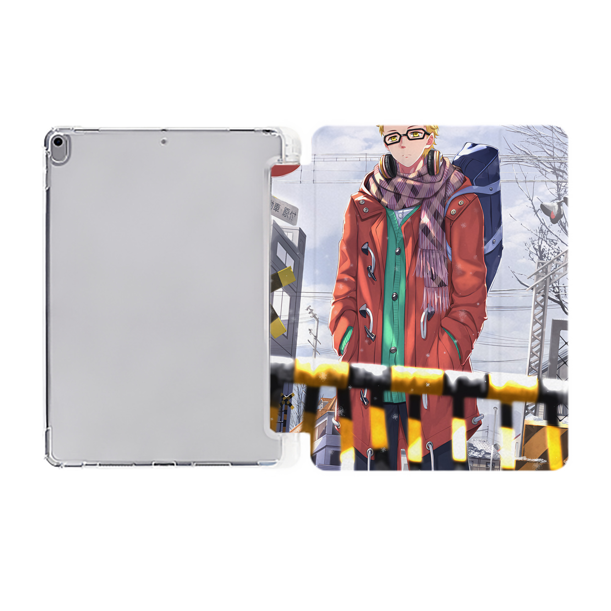 （画像用） ハイキュー!! Haikyu!! IPad ケース ペン収納付き 三つ折りスタンド PUレザー×シリコン 対応機種9.5/10.5/10.9インチ
